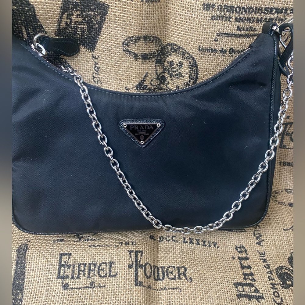 Prada Re Edition 2005, Like New Condition in Black Nylon